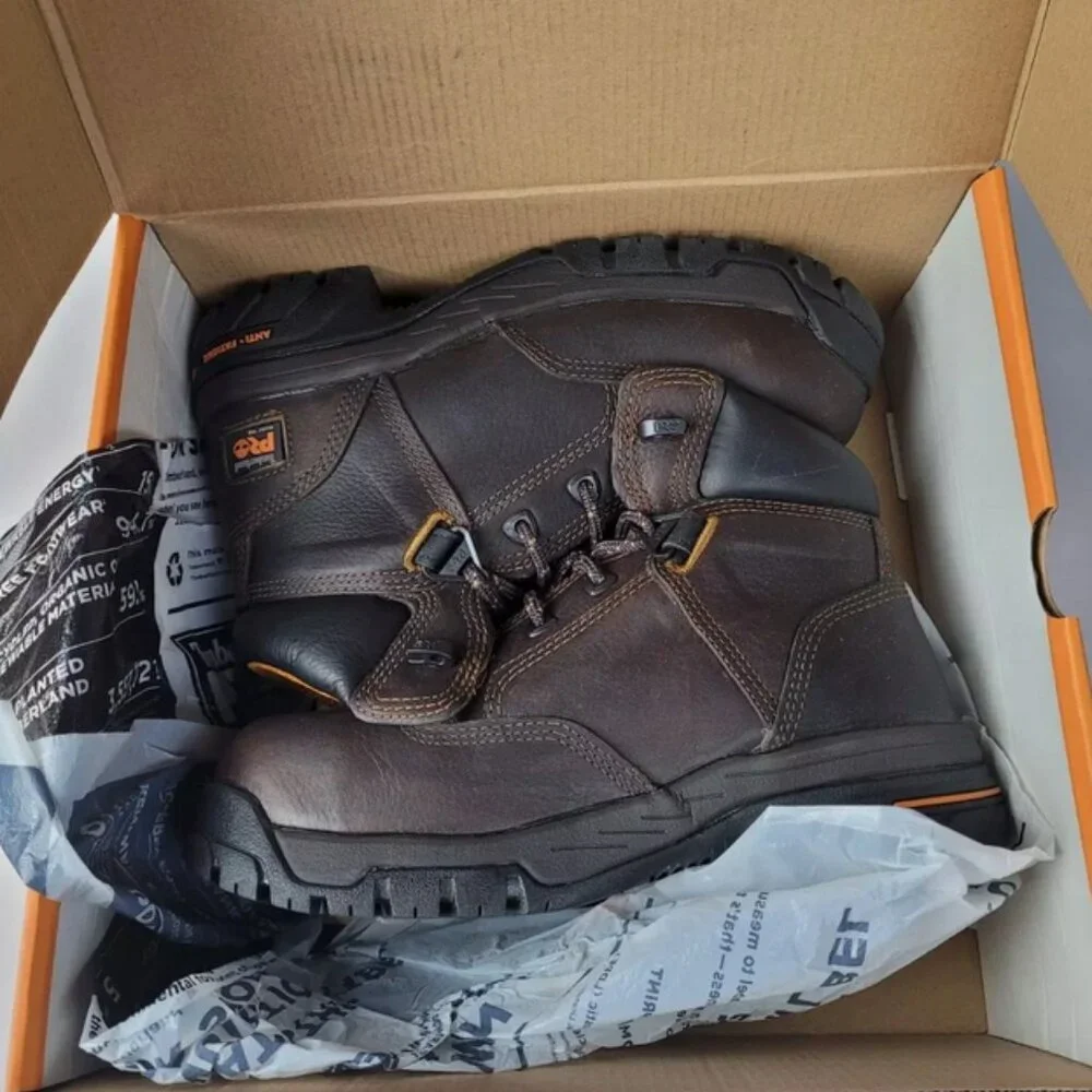 Timberland PRO Men's Helix 6" Waterproof Composite Lace-Up Boot - Size 6 - Picture 4 of 7